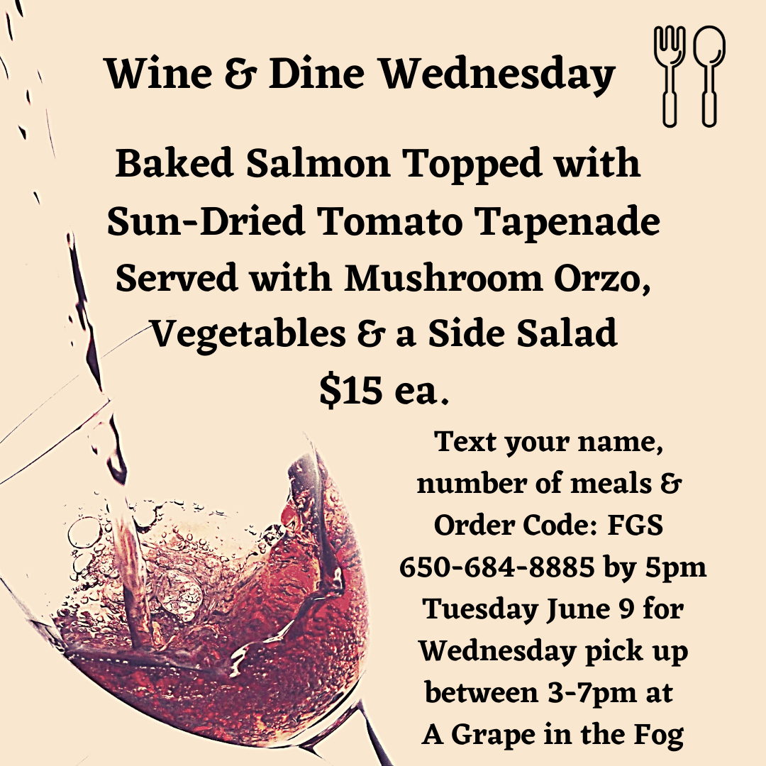 Baked Salmon topped with sun-dried tomato tapande dinner