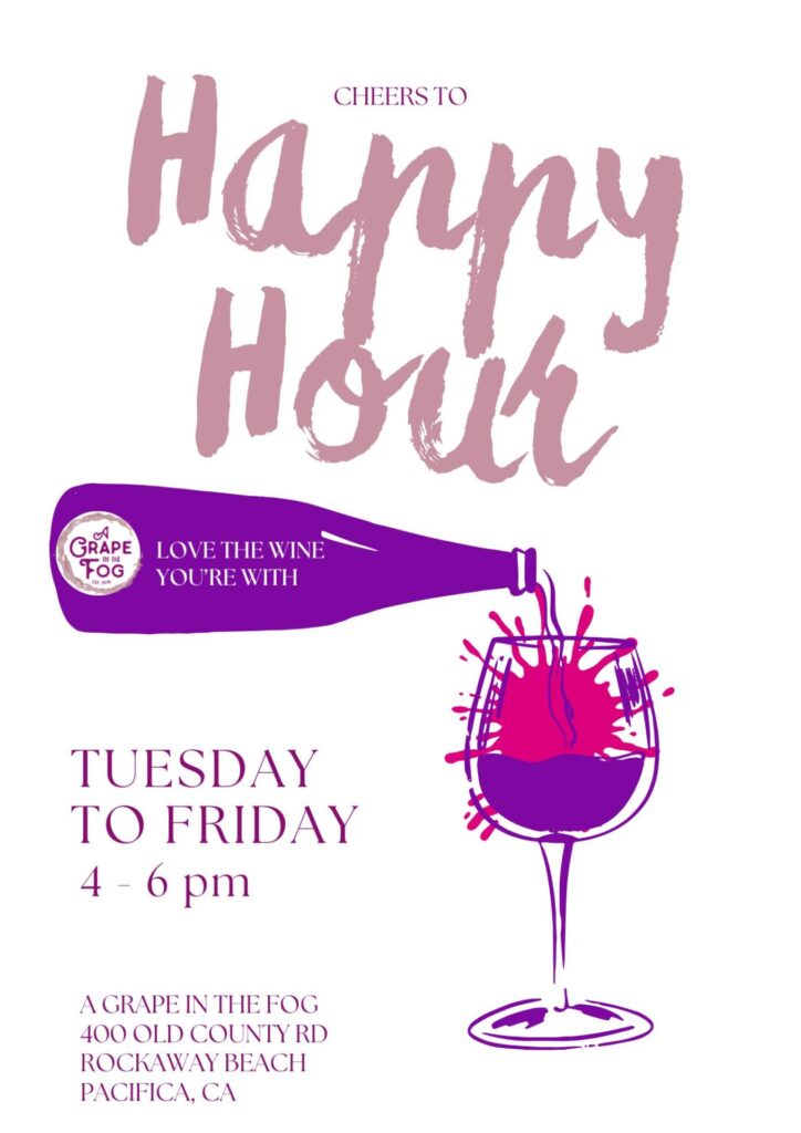 Blue and Orange Grunge Happy Hour Flyer